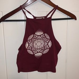 Mandela Pattern Crop Tank